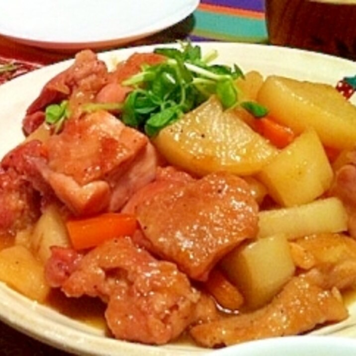 ご飯に合う!鶏肉と大根の甘辛煮